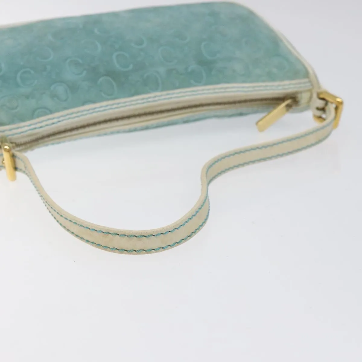 Celine Macadam Clutch Bag Suede Clutch Bag (Pre-Owned)