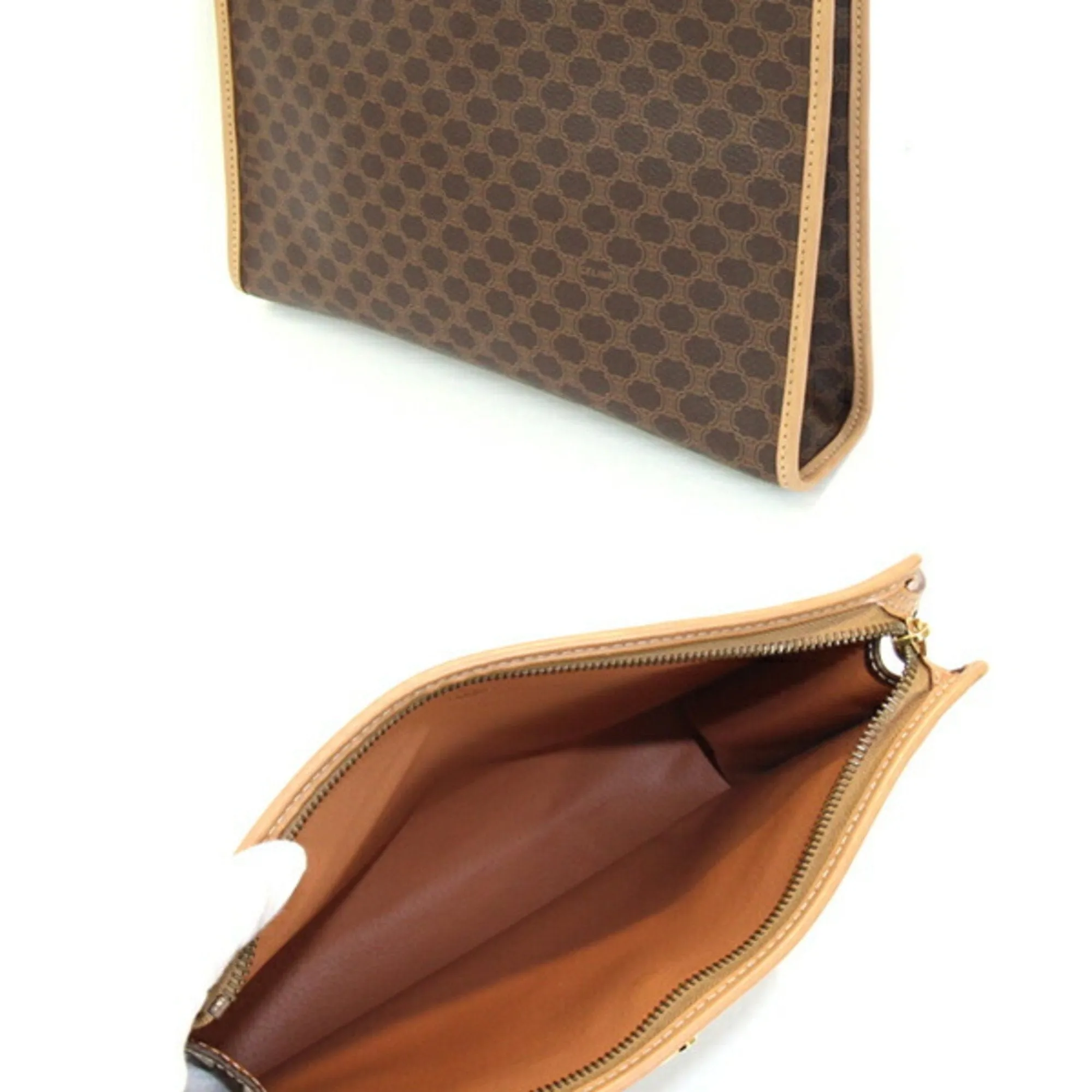 Celine Macadam  Pvc Clutch Bag Pouch (Pre-Owned)