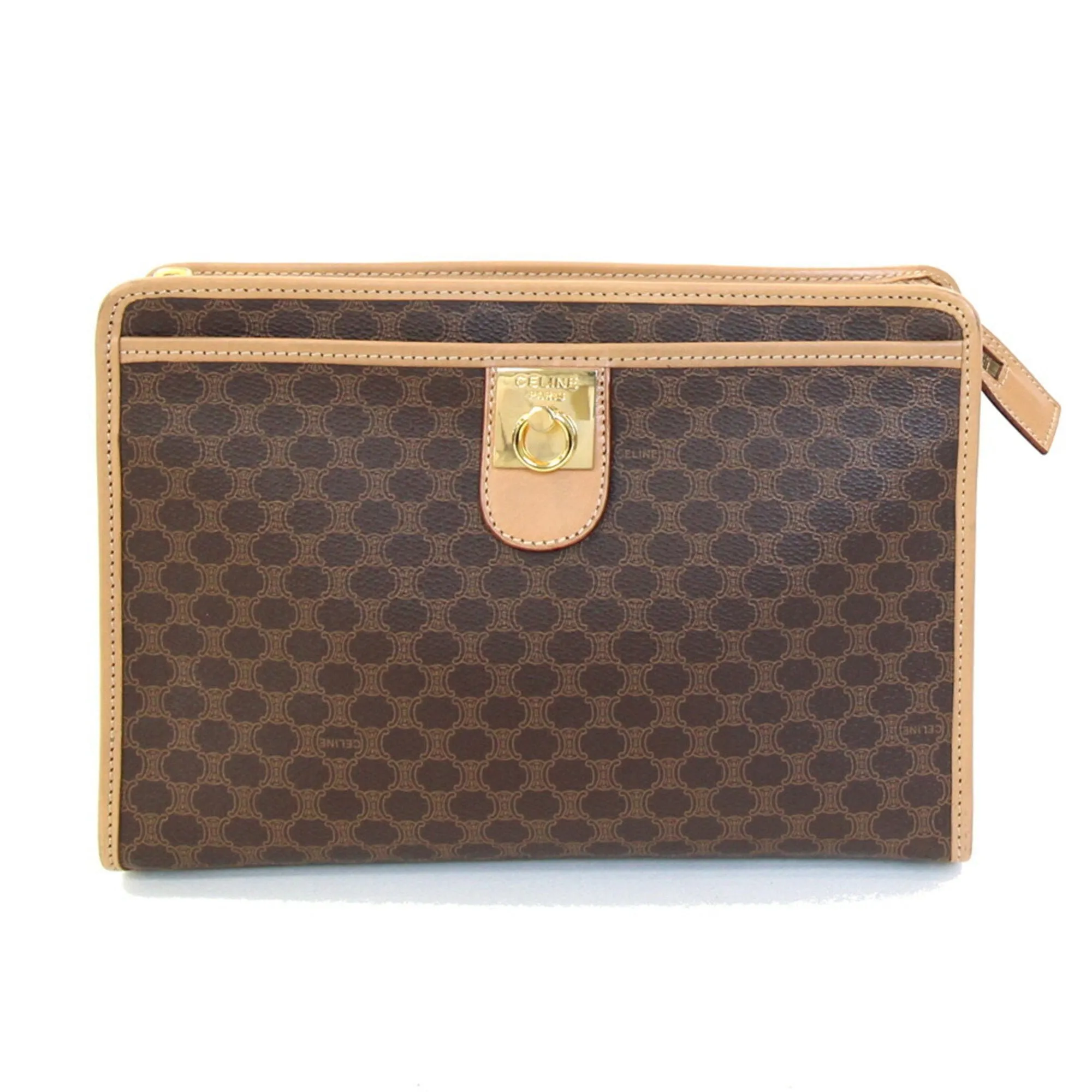Celine Macadam  Pvc Clutch Bag Pouch (Pre-Owned)