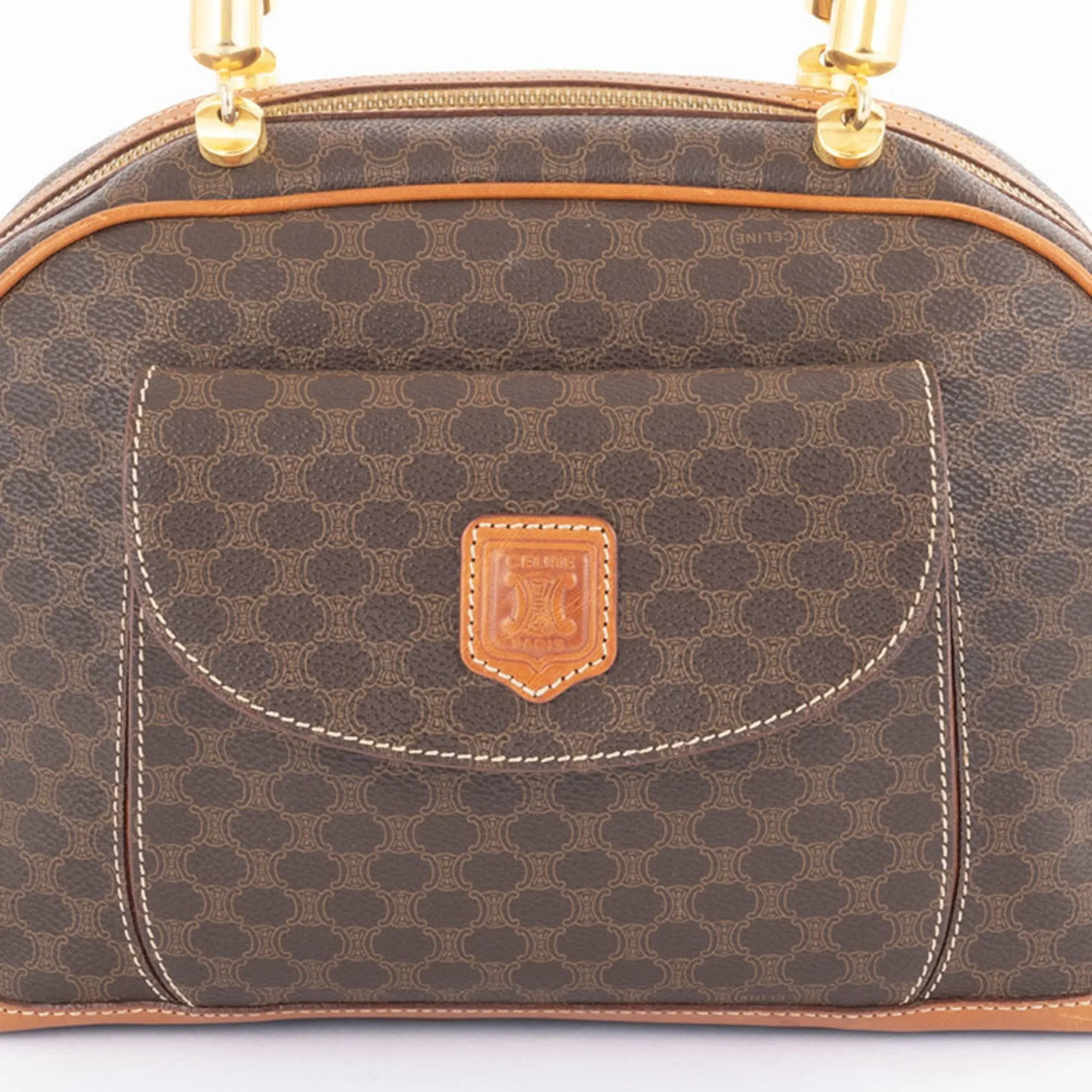 Celine Macadam Pvc Leather Handbag (Pre-Owned)
