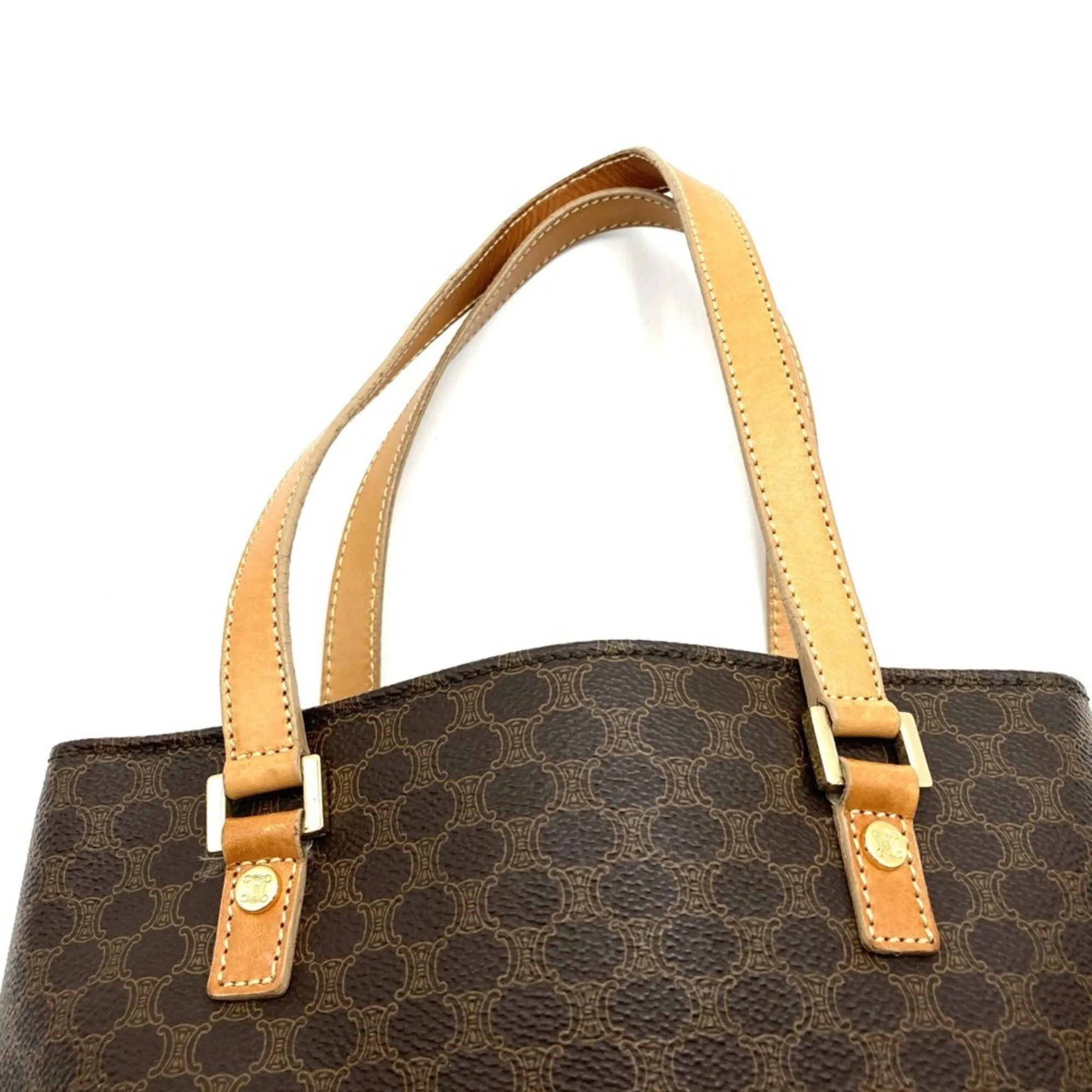 Celine Macadam Pvc Leather Handbag (Pre-Owned)