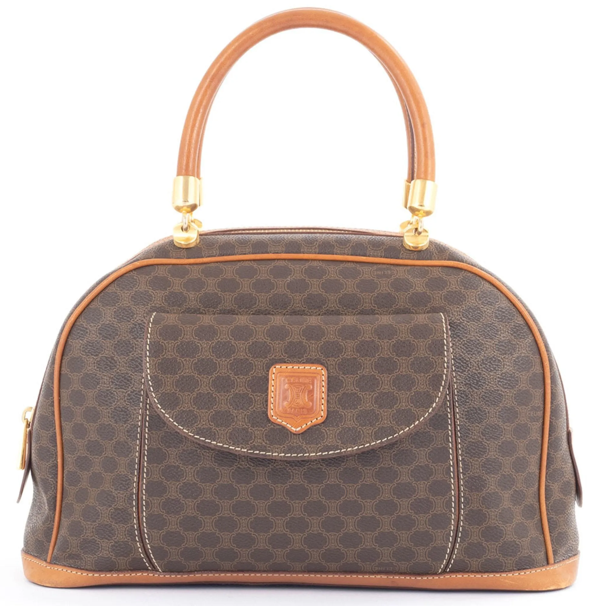 Celine Macadam Pvc Leather Handbag (Pre-Owned)