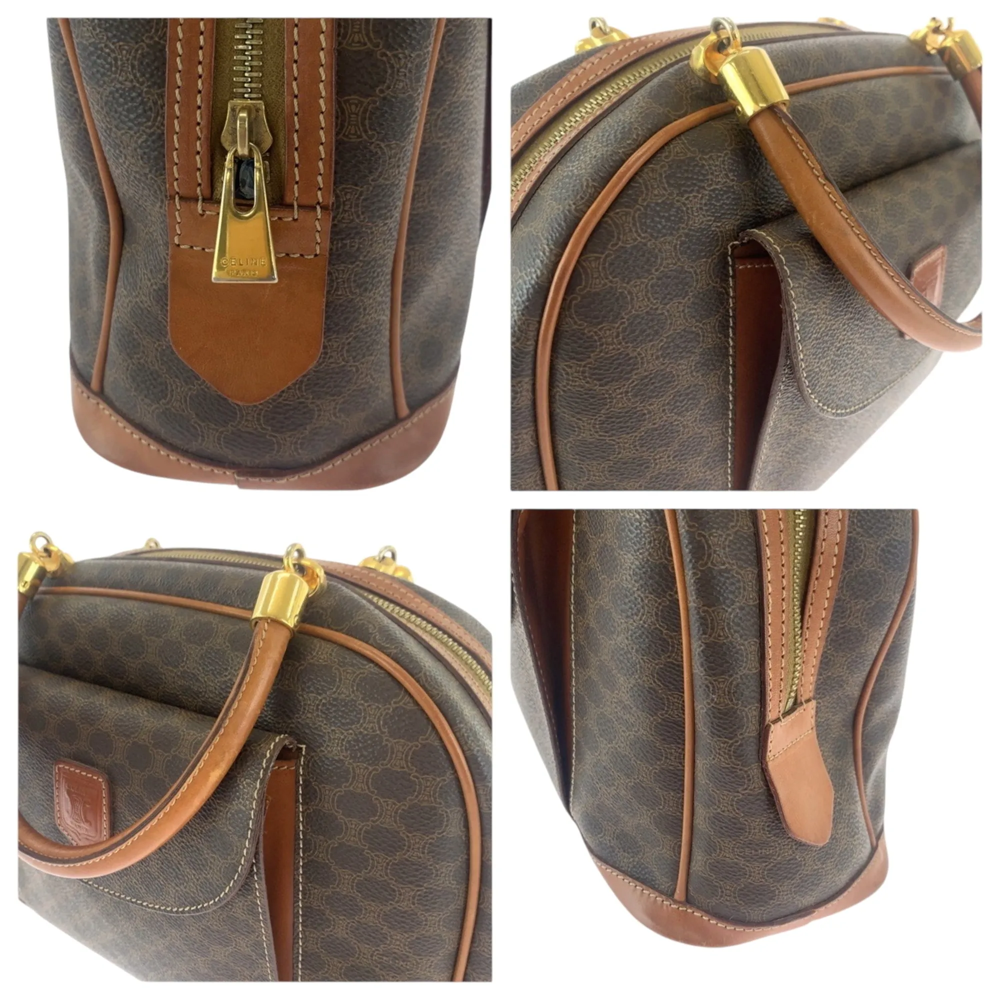 Celine Pvc Boston Bag Handbag (Pre-Owned)