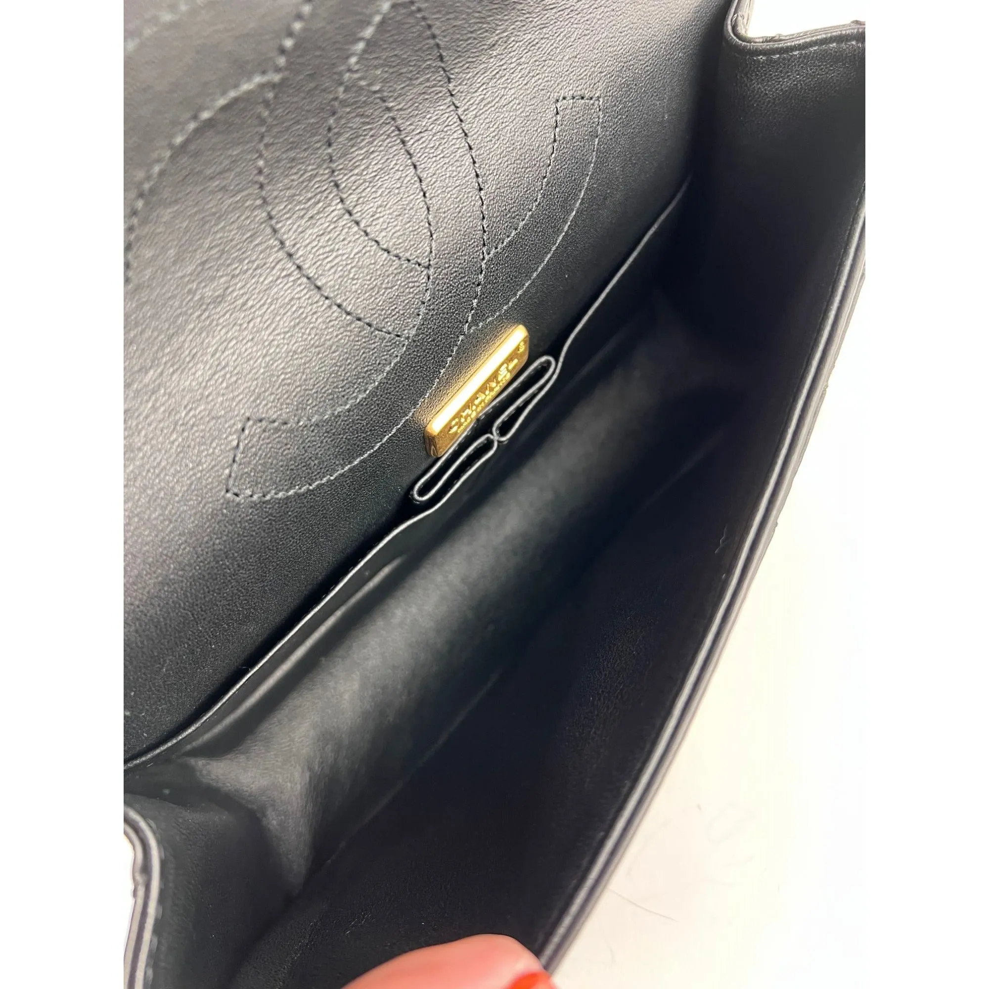 Chanel Aged Calfskin Quilted Casino 2.55 Reissue Double Flap Black Shoulder Bag Limited Edition RARE