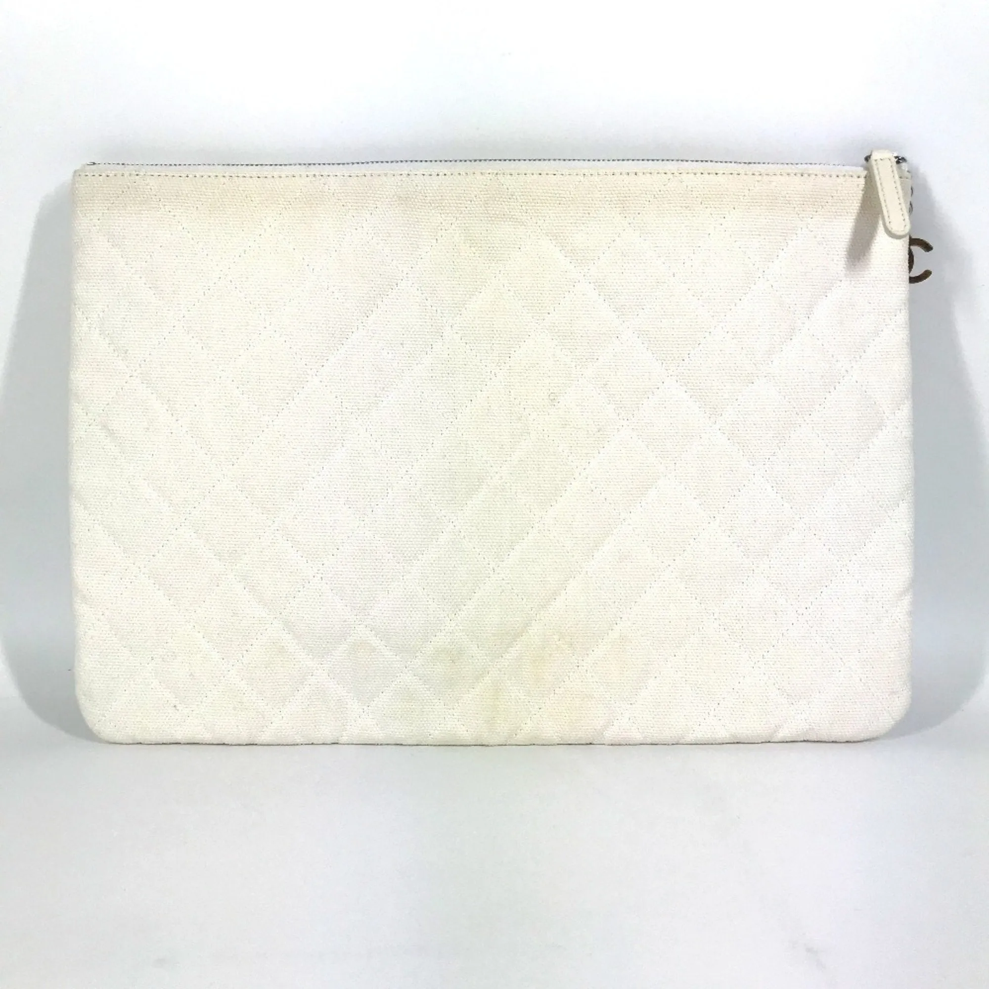 Chanel blue pink Canvas Clutch Bag Pouch (Pre-Owned)