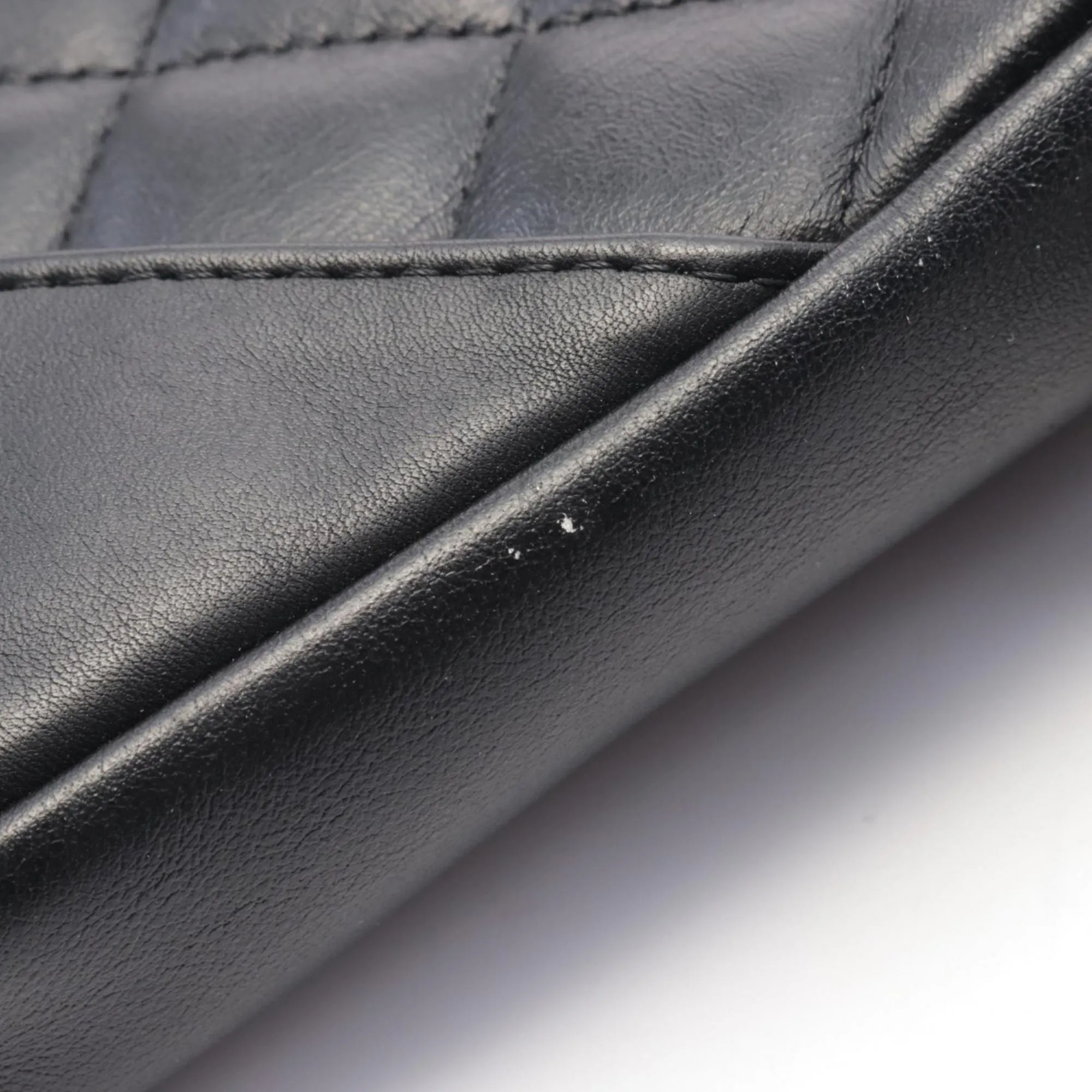 Chanel Cambon Line Leather Clutch Bag (Pre-Owned)