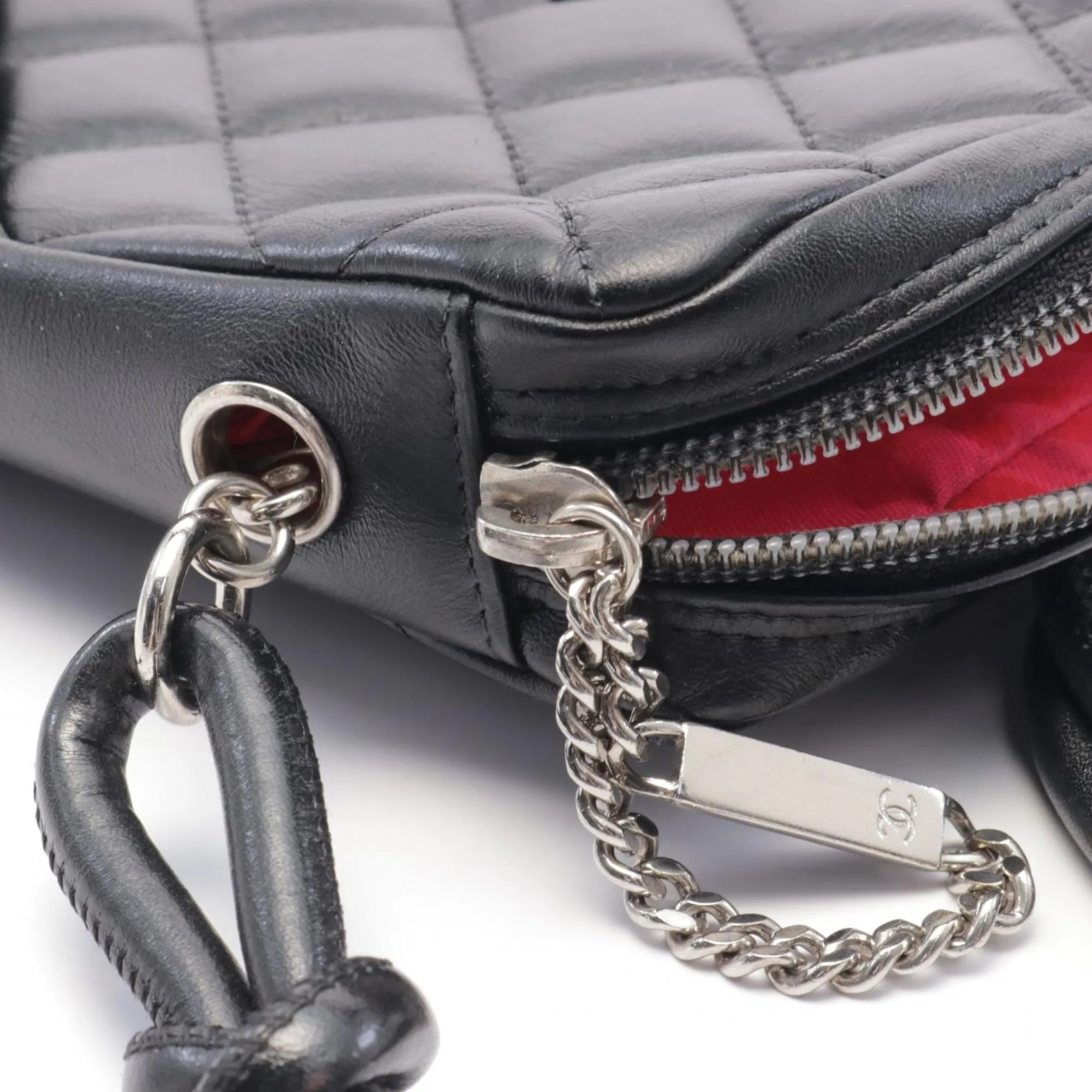 Chanel Cambon Line Leather Clutch Bag (Pre-Owned)