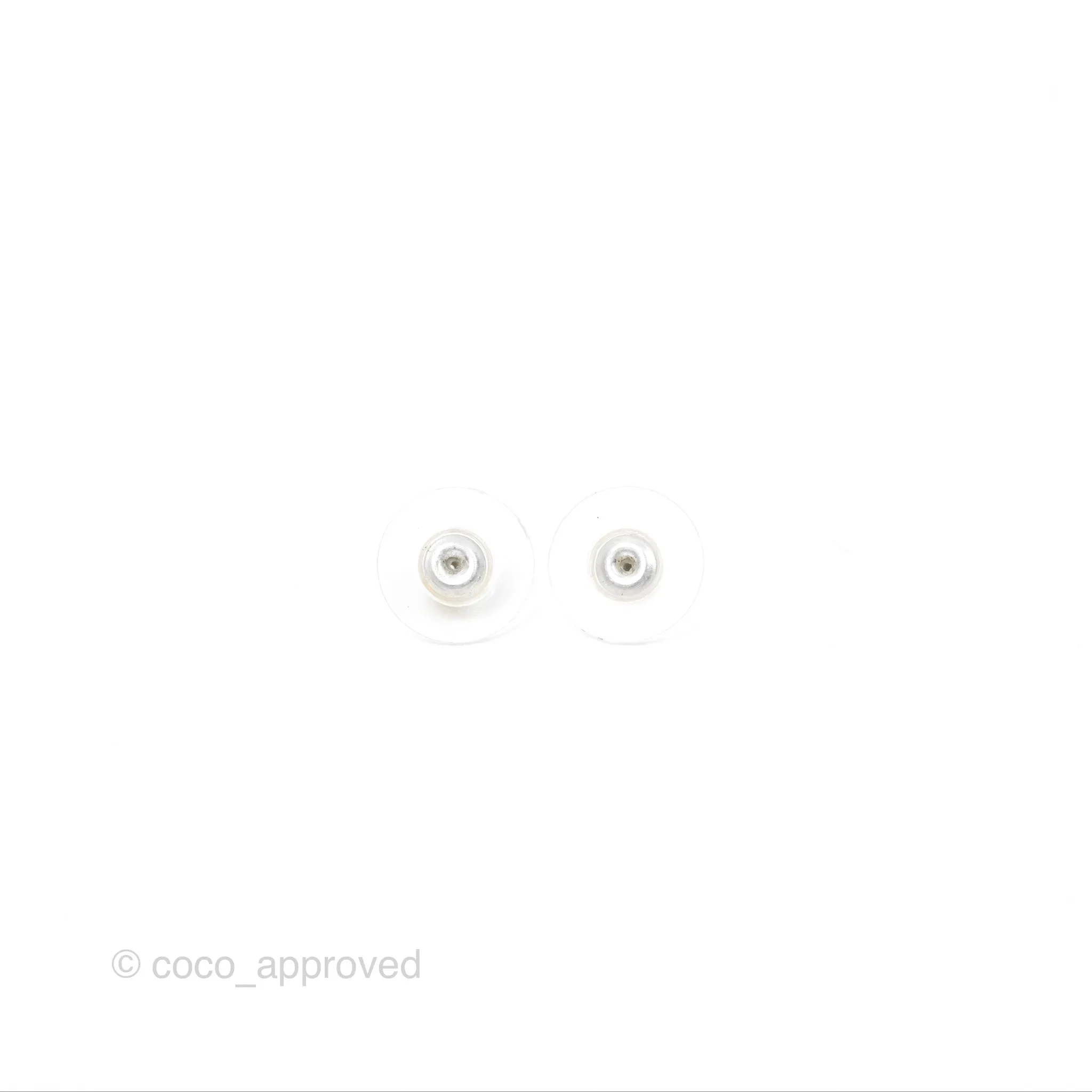 Chanel CC Drop Earrings Gold Tone