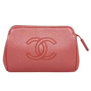 Chanel Cc Leather Clutch Bag (Pre-Owned)