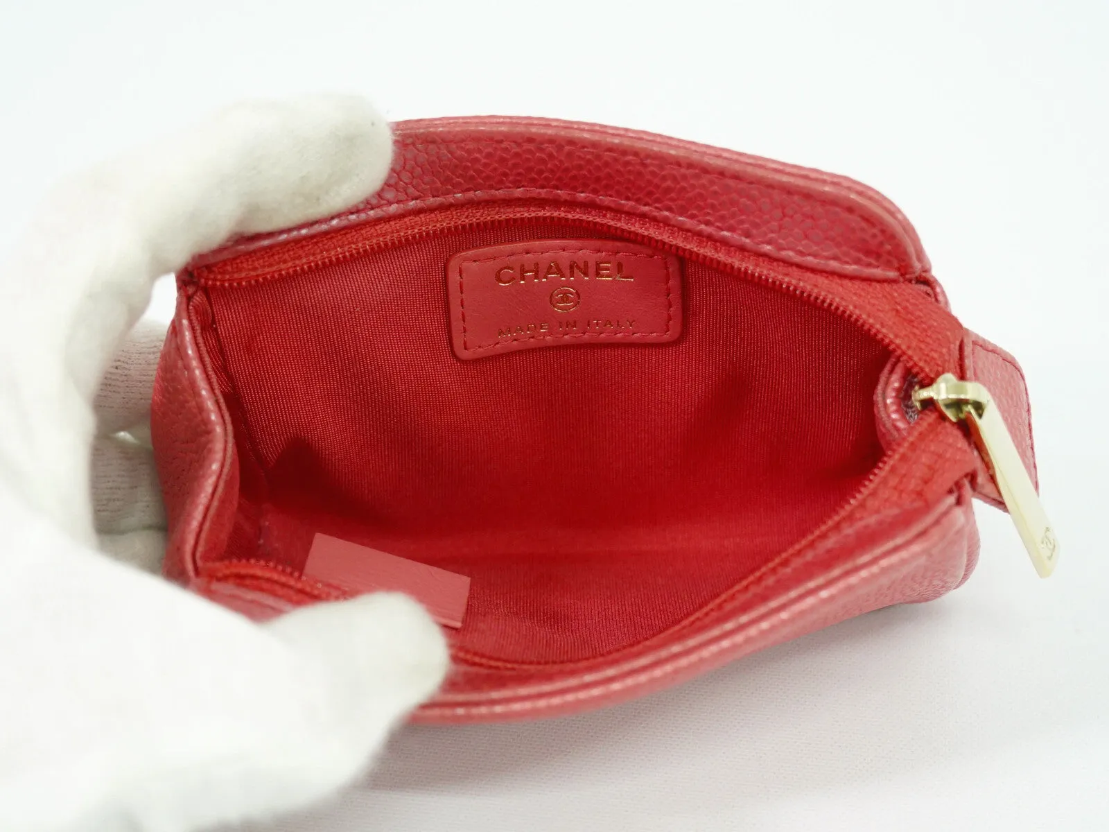 Chanel Cc Leather Clutch Bag (Pre-Owned)