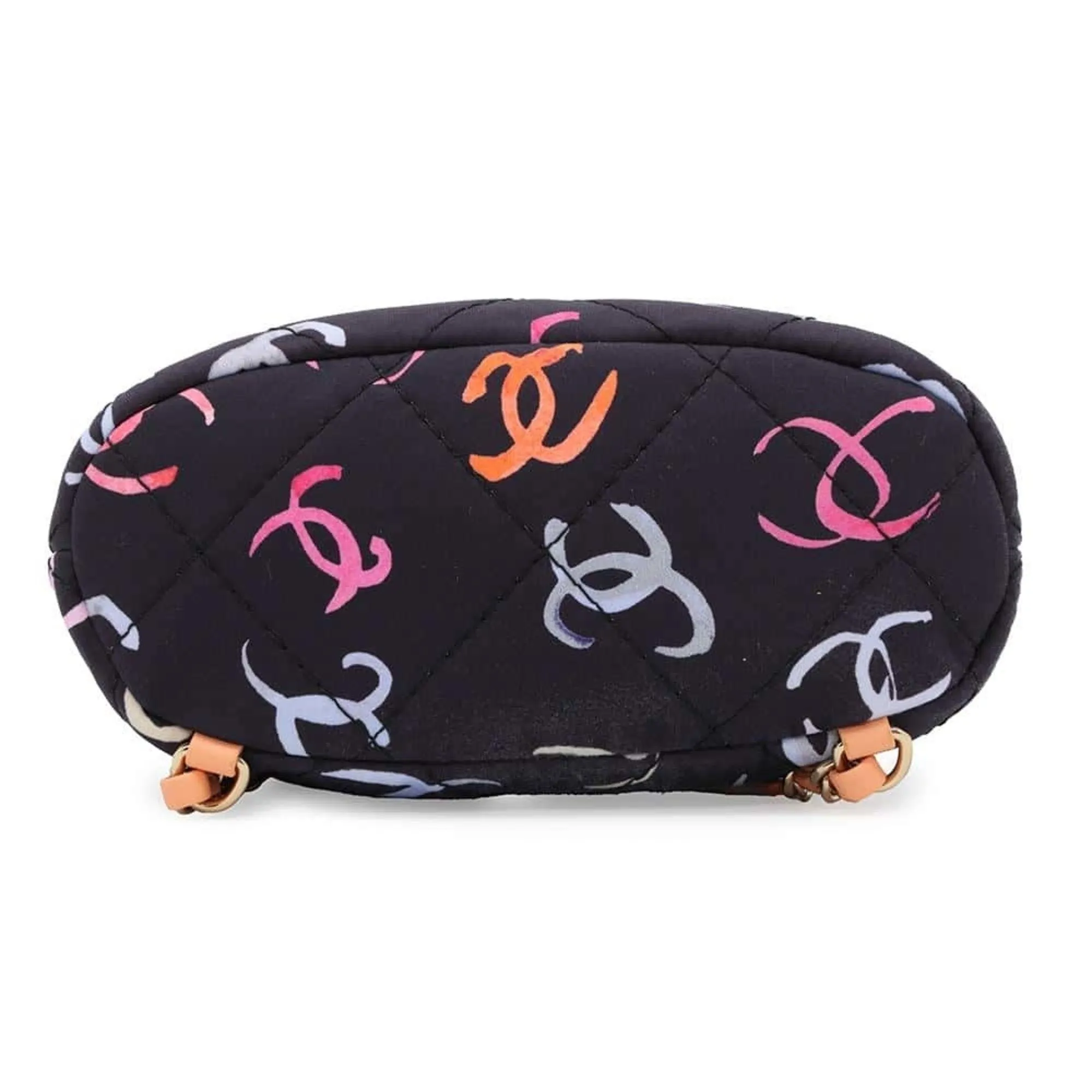 Chanel Coco Mark Canvas Backpack Bag (Pre-Owned)
