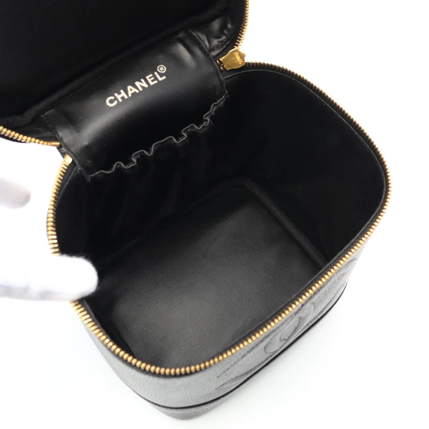 Chanel Coco Mark Leather Handbag