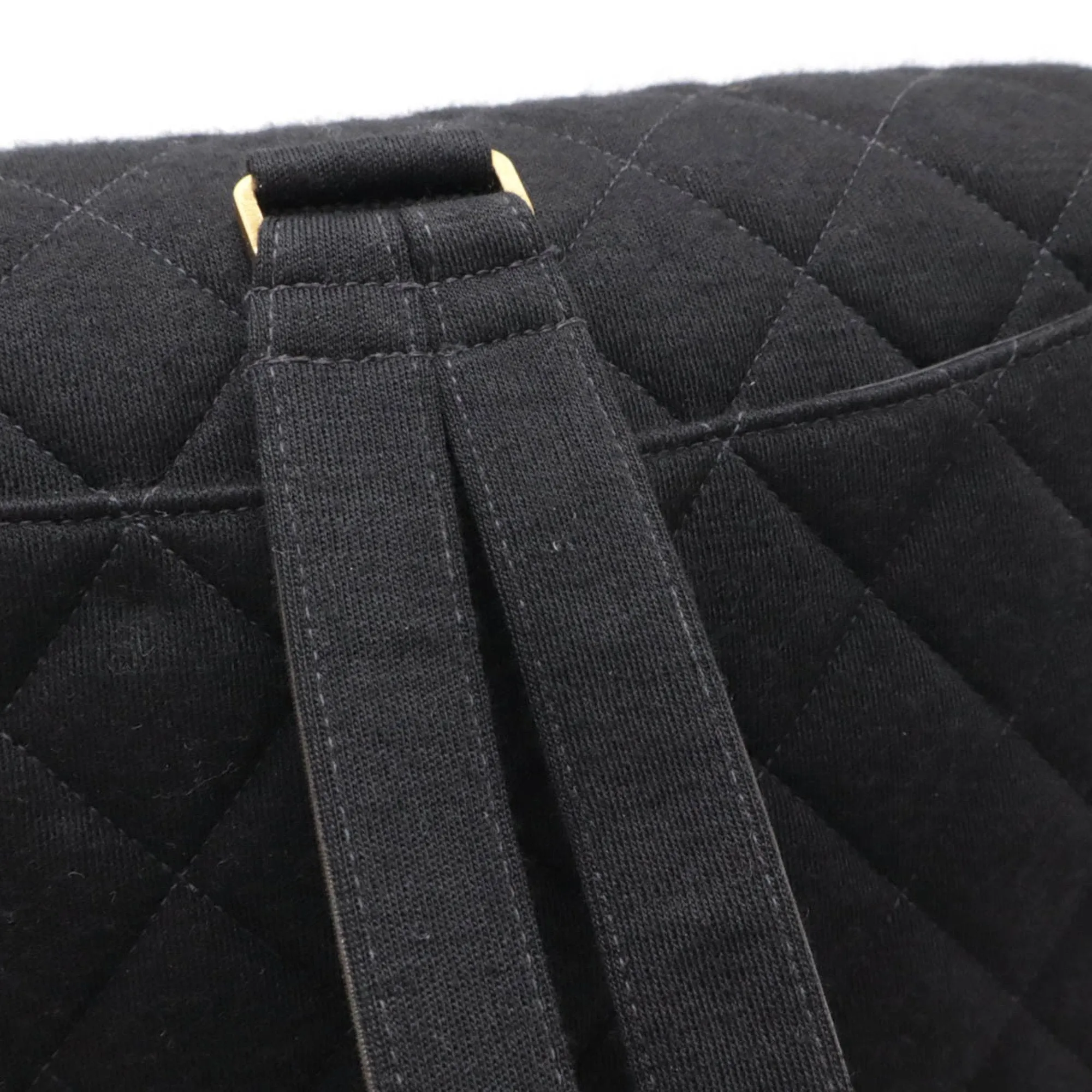 Chanel Cotton Leather Backpack (Pre-Owned)