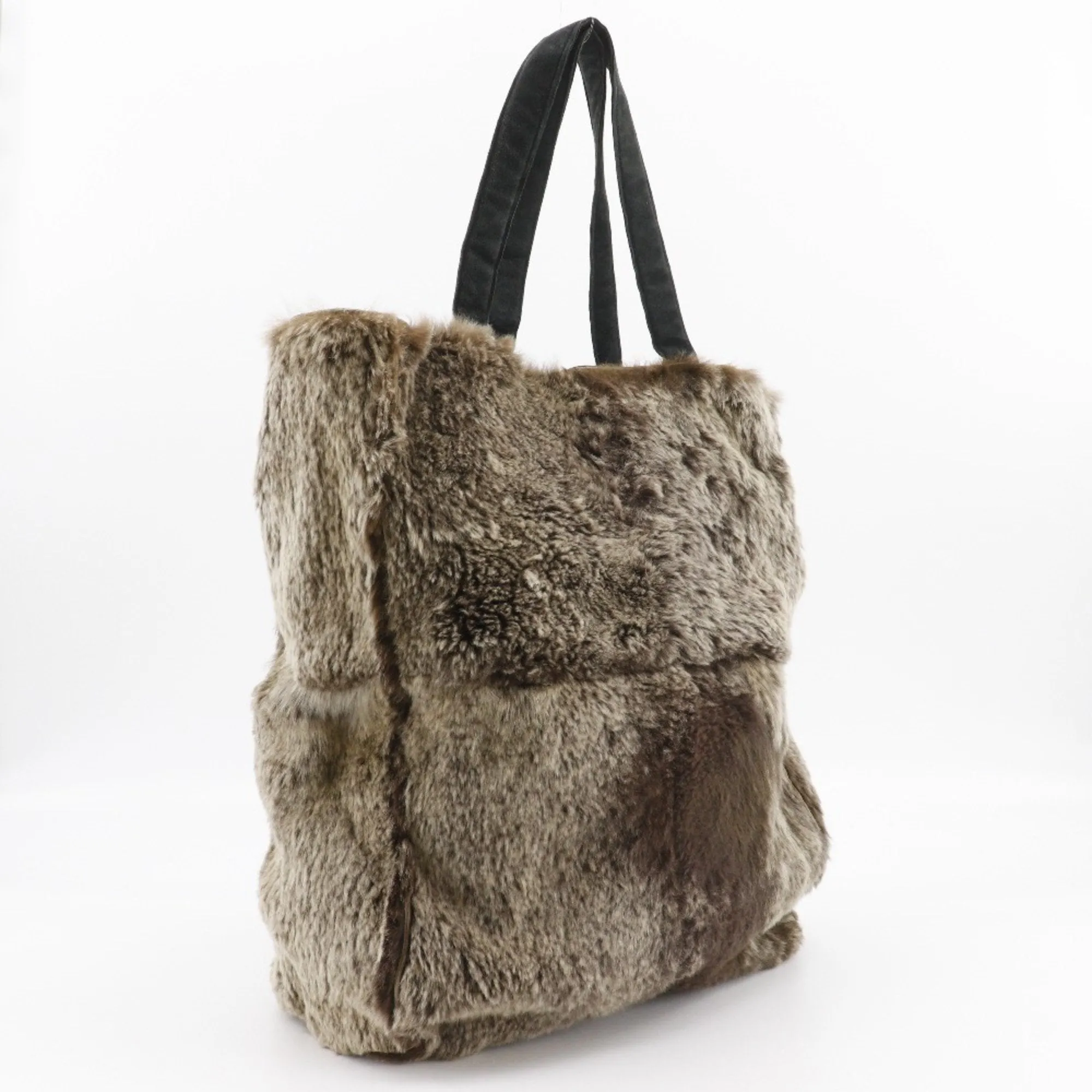 Chanel Fur Handbag Tote Bag (Pre-Owned)