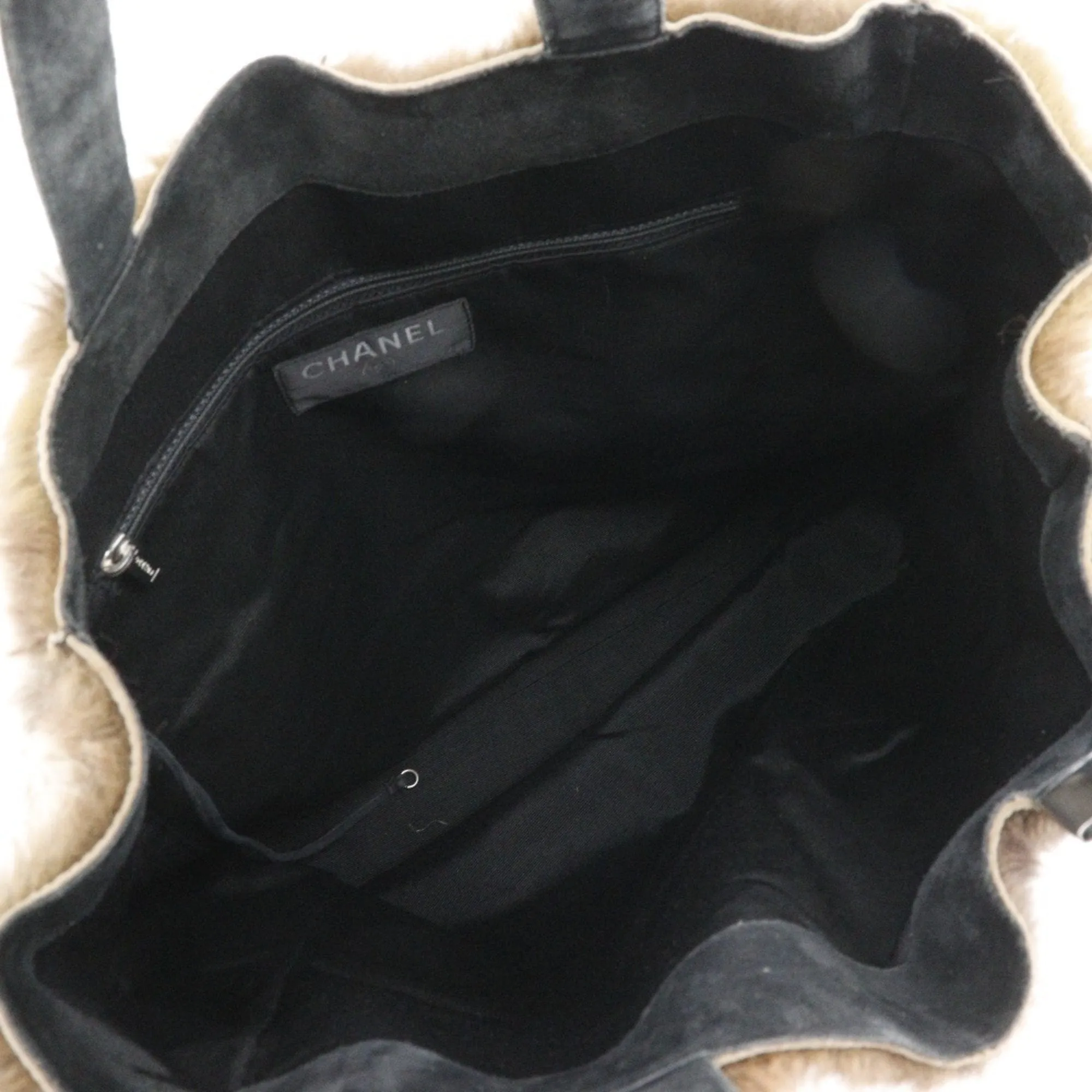 Chanel Fur Handbag Tote Bag (Pre-Owned)