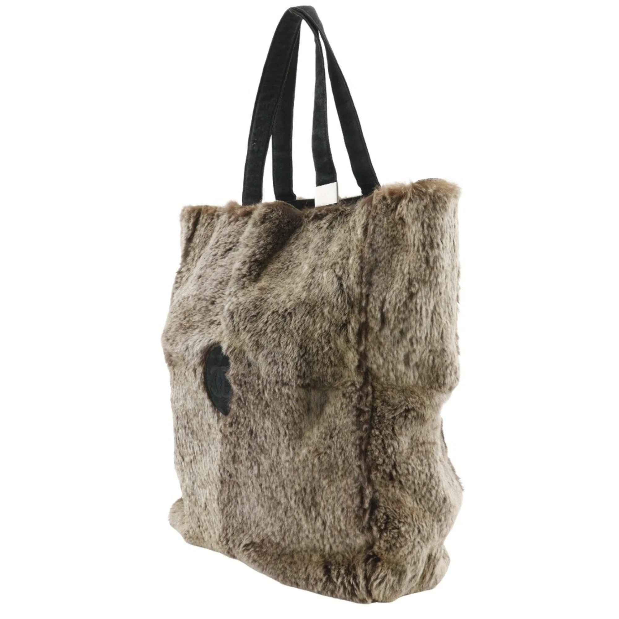 Chanel Fur Handbag Tote Bag (Pre-Owned)