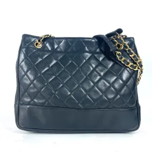 Chanel gold Leather Shoulder Bag Tote Bag (Pre-Owned)