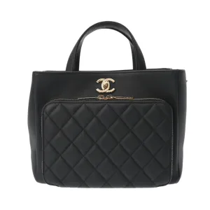 Chanel Grained Calfskin Handbag (Pre-Owned)