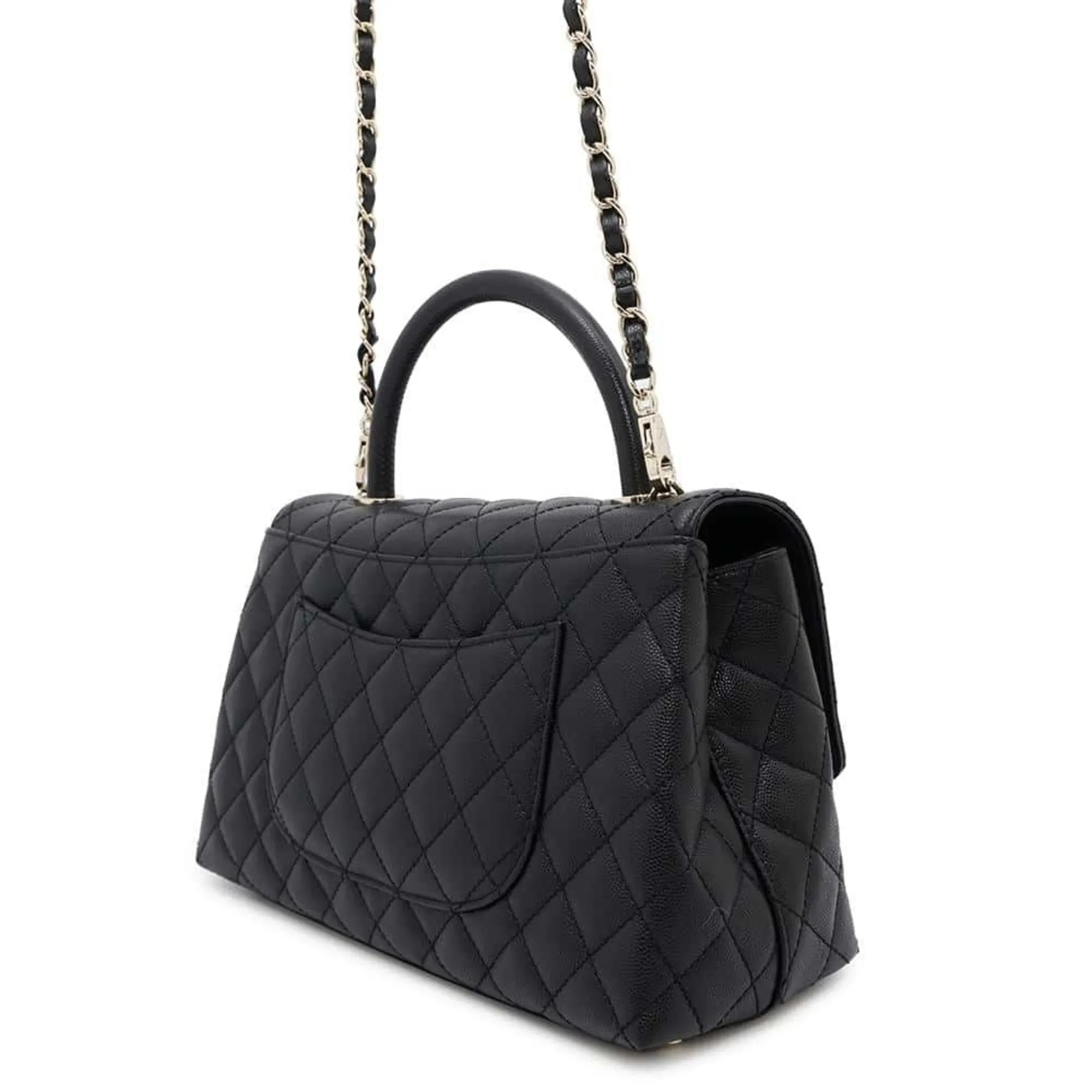 Chanel Grained Calfskin Handbag (Pre-Owned)