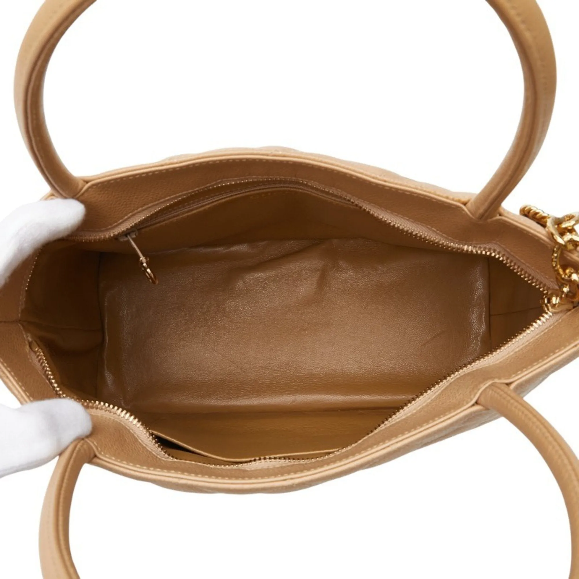 Chanel Grained Calfskin Handbag Tote Bag (Pre-Owned)