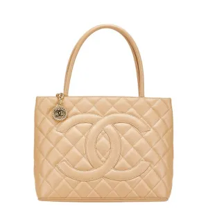 Chanel Grained Calfskin Handbag Tote Bag (Pre-Owned)