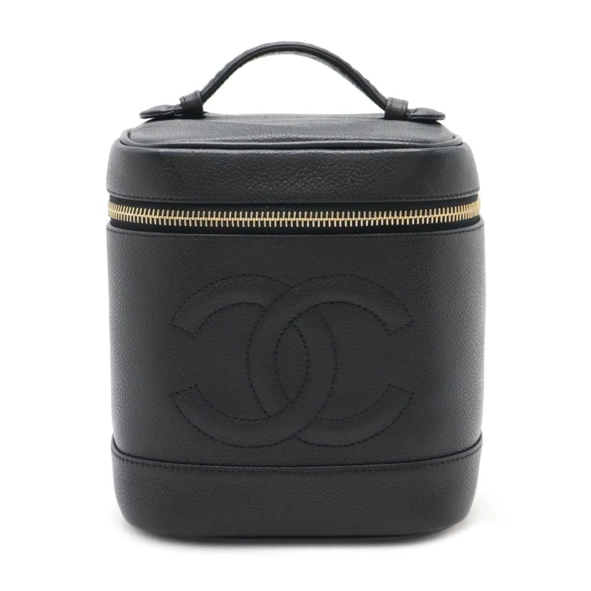Chanel Grained Calfskin Handbag Vanity Bag (Pre-Owned)