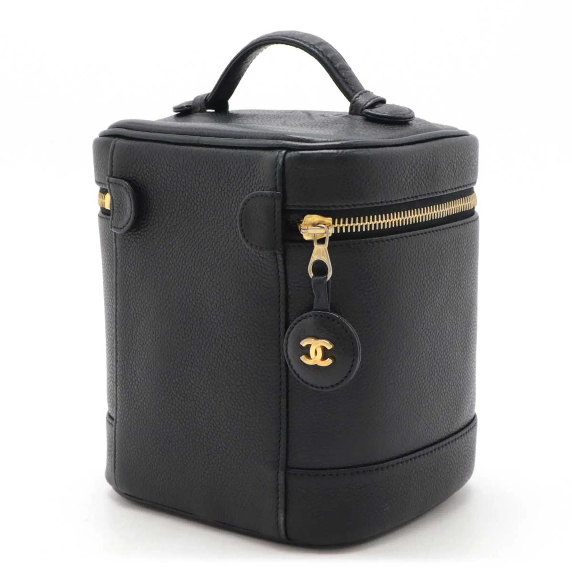 Chanel Grained Calfskin Handbag Vanity Bag (Pre-Owned)