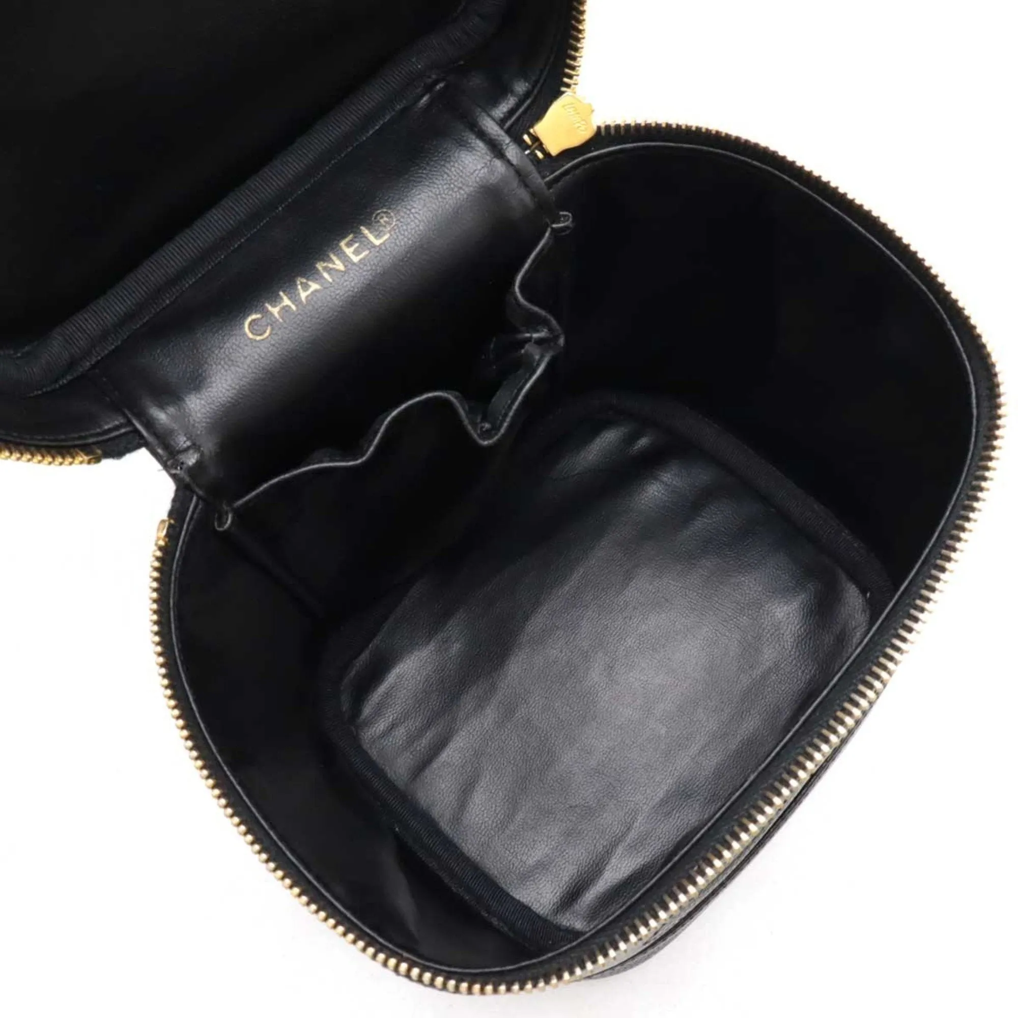 Chanel Grained Calfskin Handbag Vanity Bag (Pre-Owned)