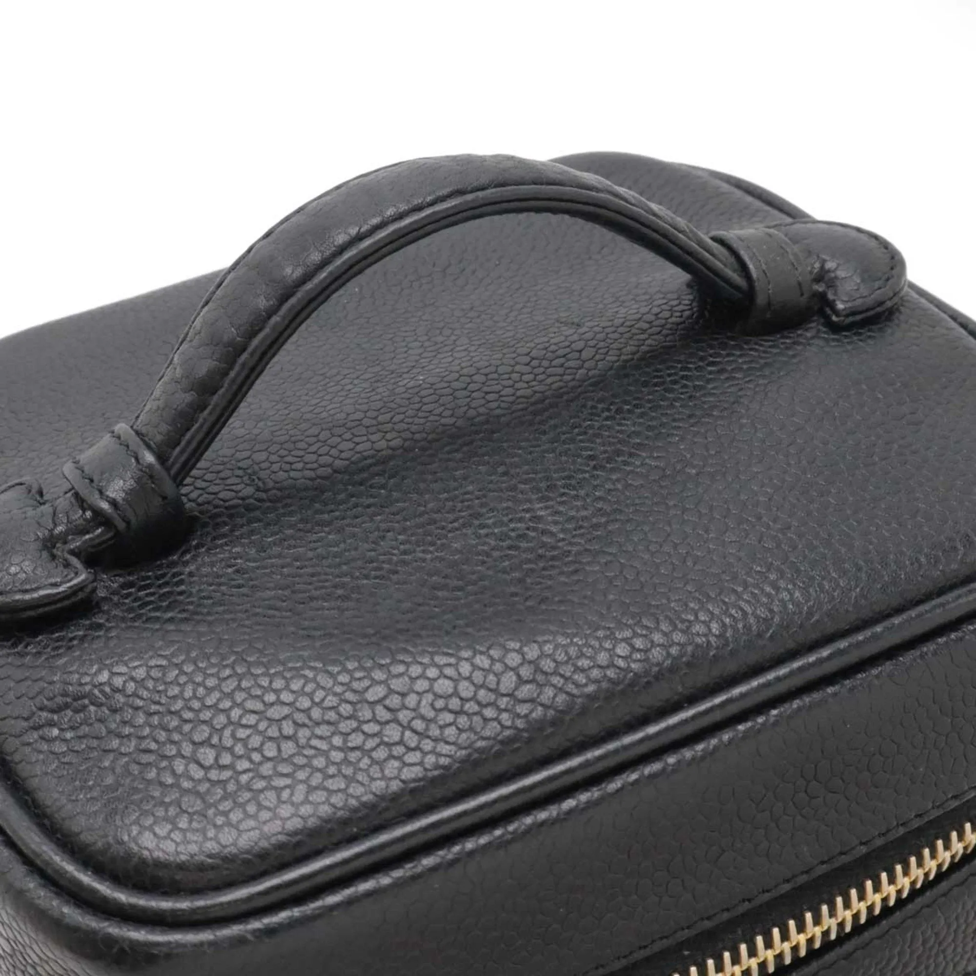 Chanel Grained Calfskin Handbag Vanity Bag (Pre-Owned)