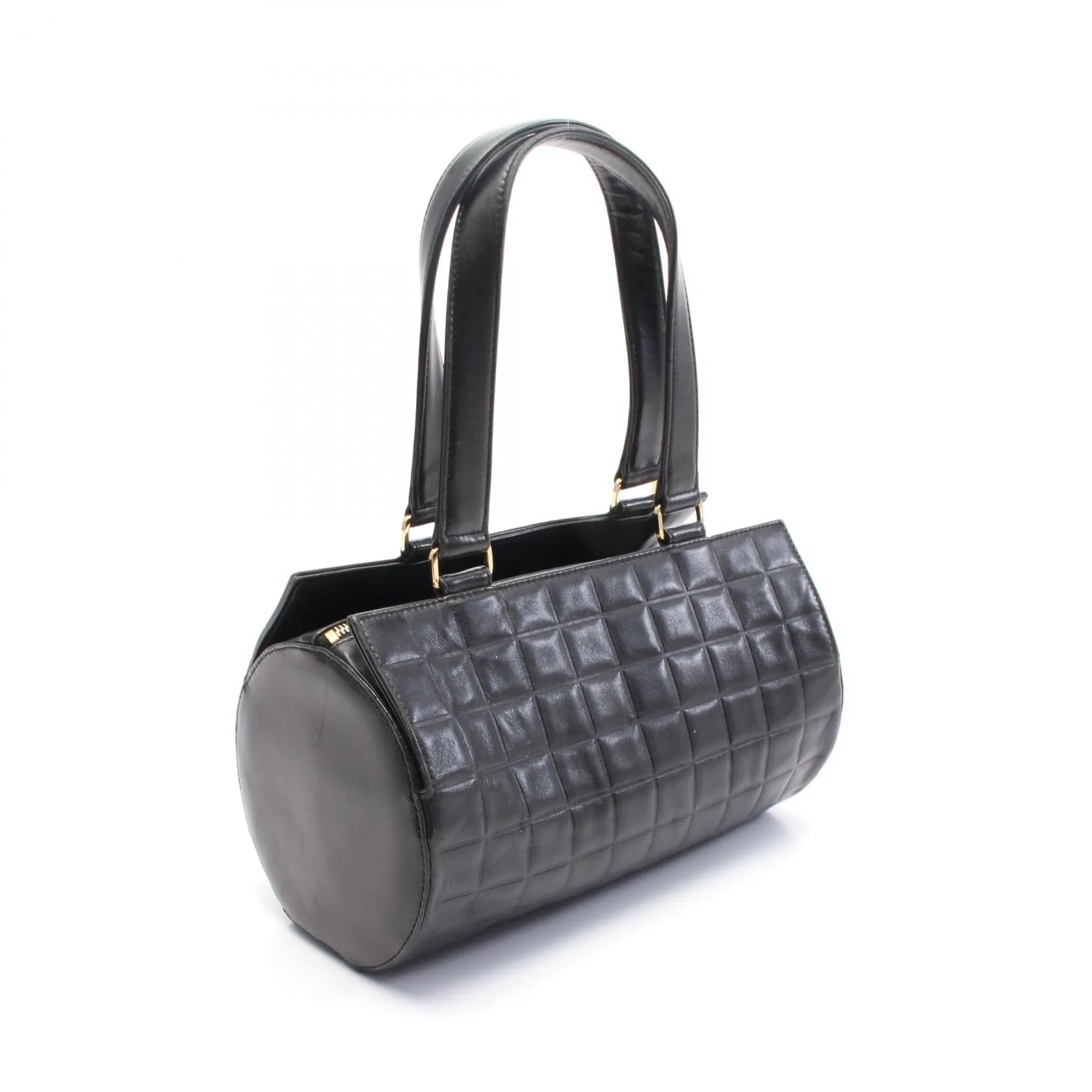 Chanel Lambskin Chocobar Handbag Black