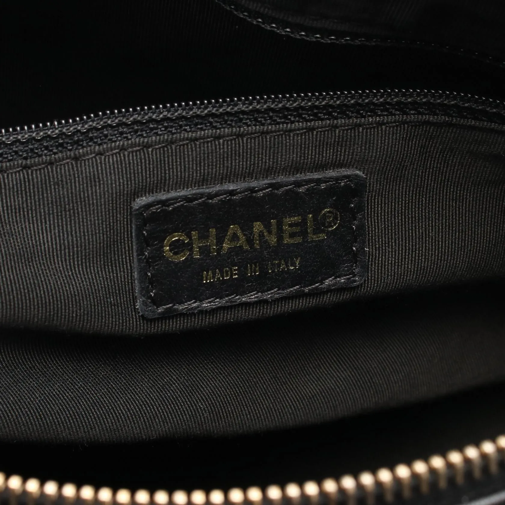 Chanel Lambskin Chocobar Handbag Black