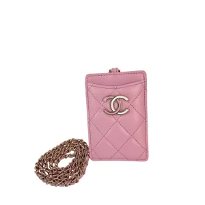 Chanel lambskin Quilted Card Holder on a Chain