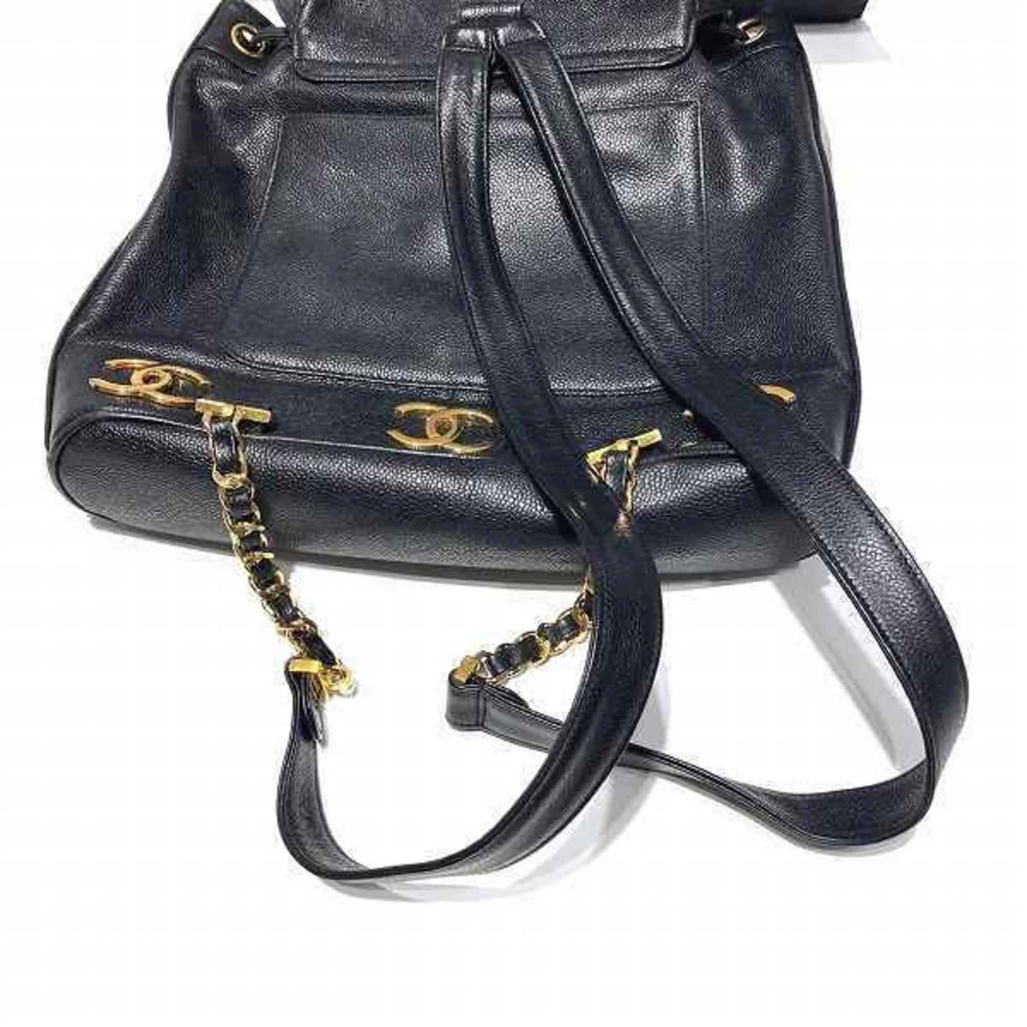 Chanel Leather Backpack Bag (Pre-Owned)