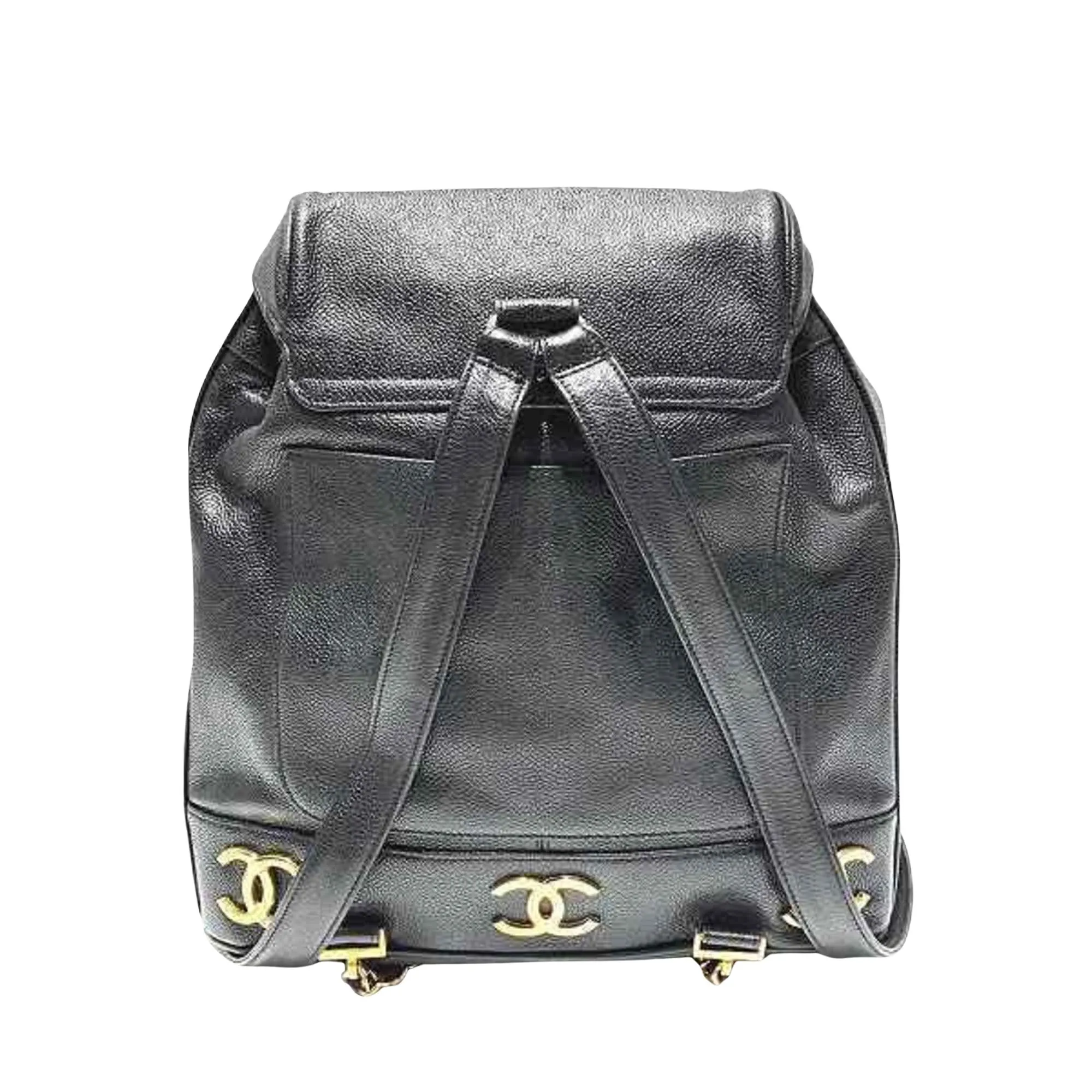 Chanel Leather Backpack Bag (Pre-Owned)