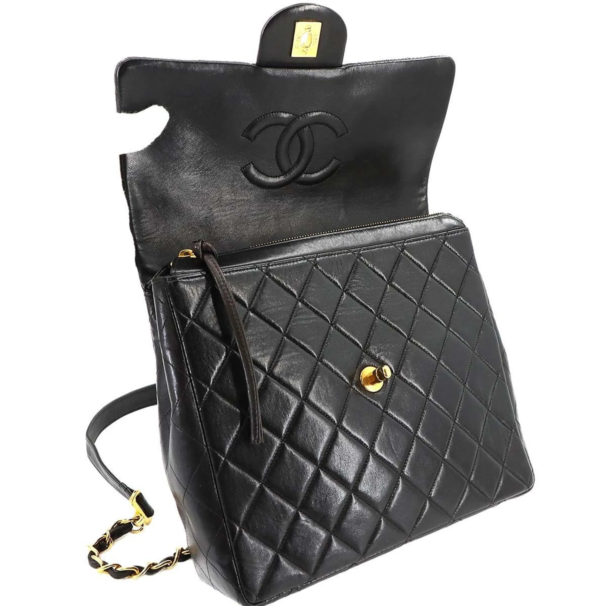Chanel Leather Backpack (Pre-Owned)