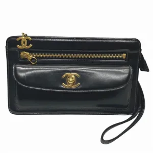 Chanel Leather Clutch Bag (Pre-Owned)