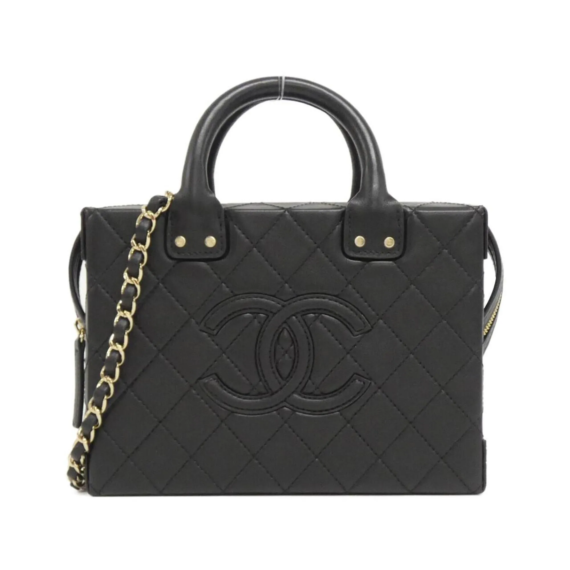 Chanel Leather Handbag (Pre-Owned)