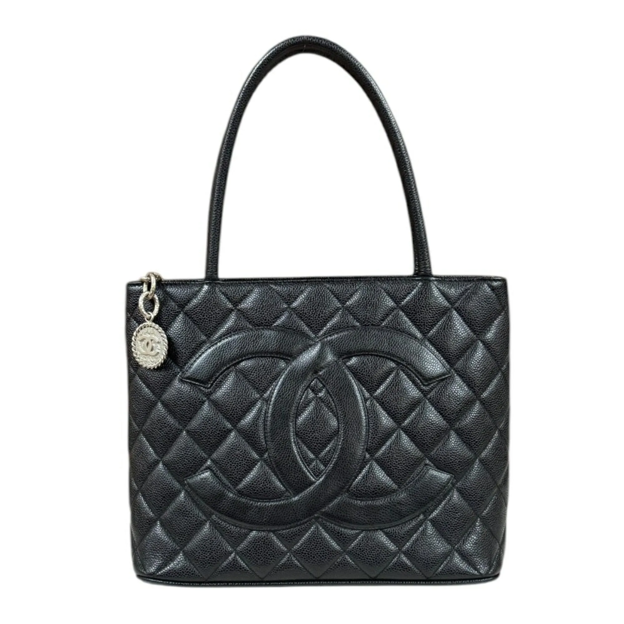 Chanel Medaillon Leather Tote Bag (Pre-Owned)