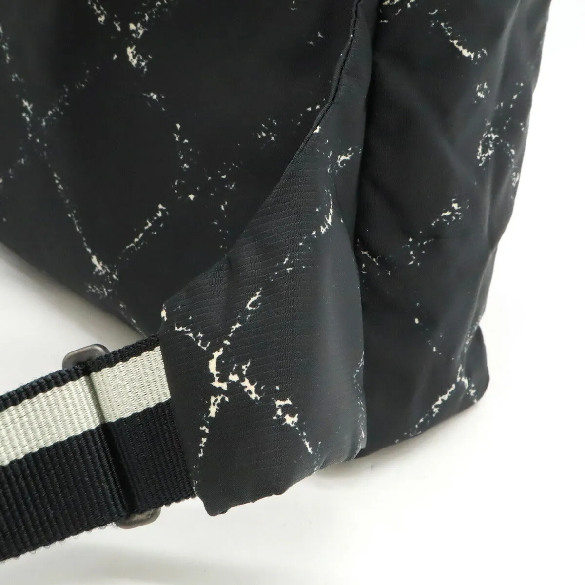 Chanel Nylon Backpack Black Red