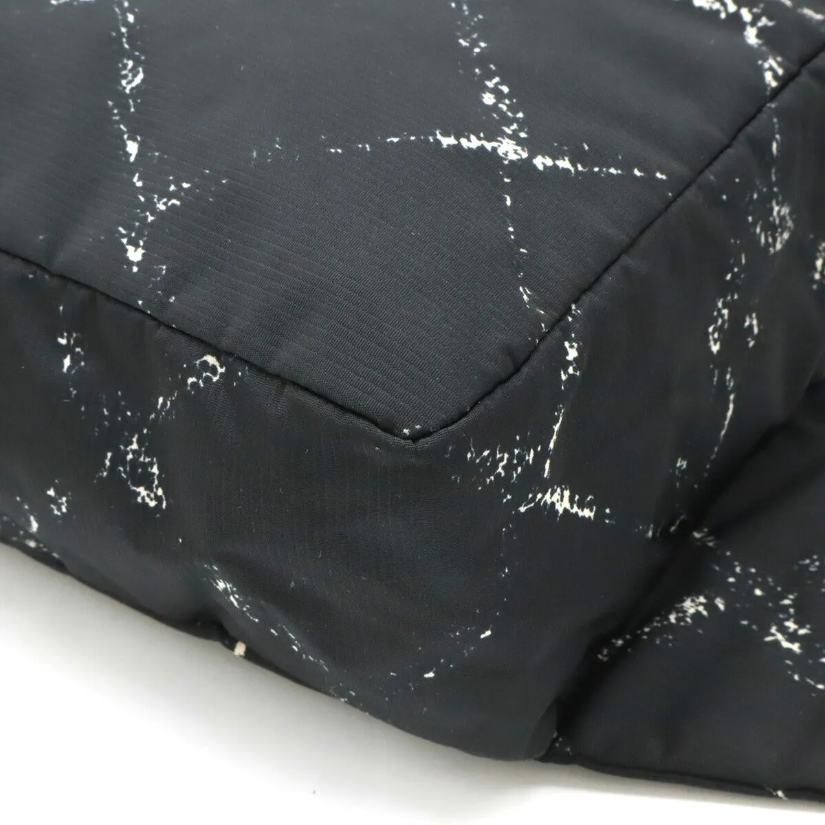 Chanel Nylon Backpack Black Red
