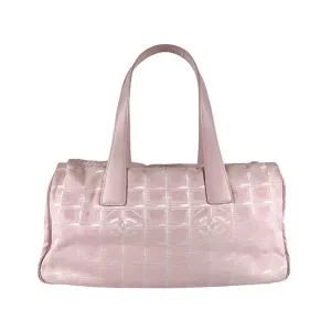Chanel Nylon Canvas Leather Handbag (Pre-Owned)