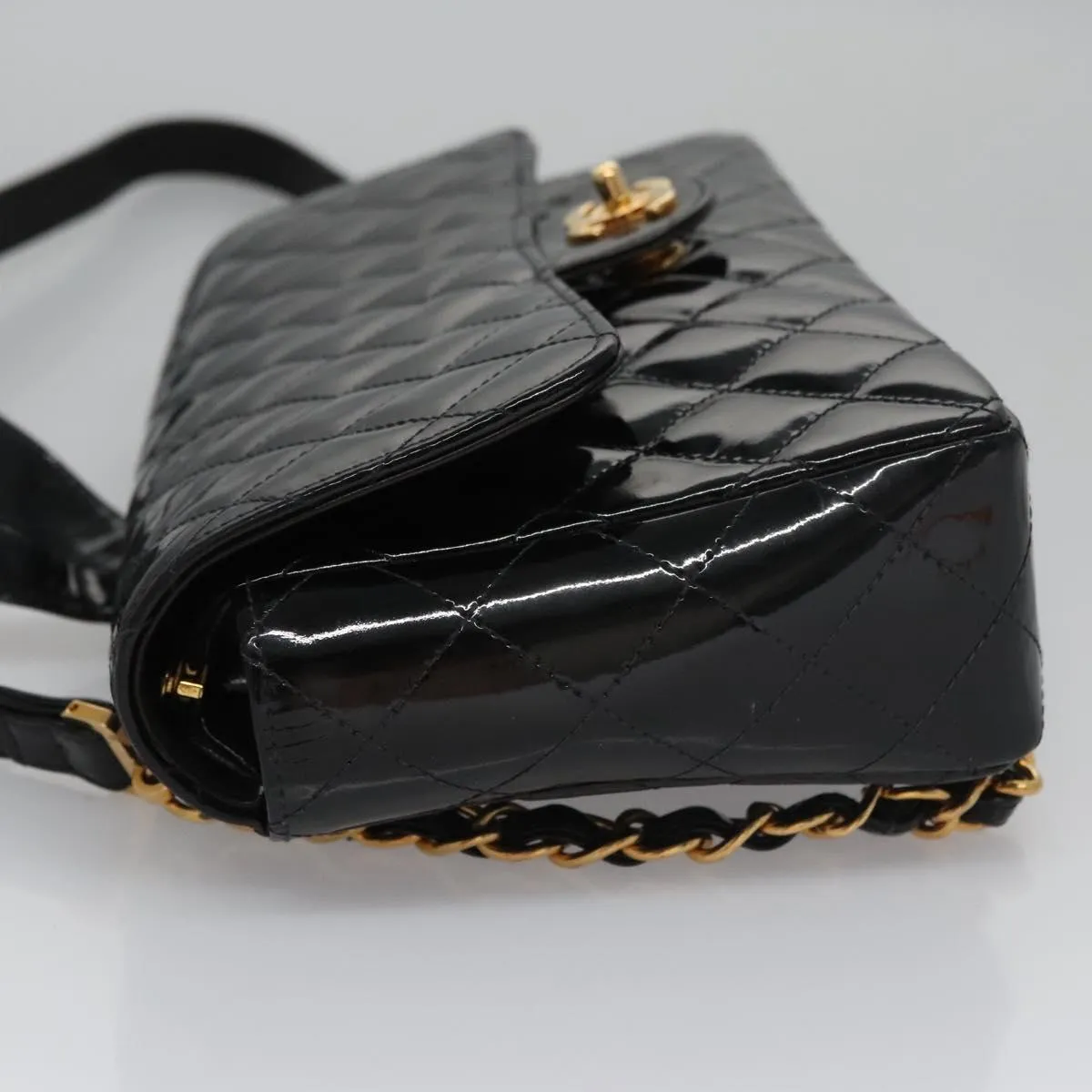 Chanel Timeless/Classique Patent Leather Backpack Bag (Pre-Owned)