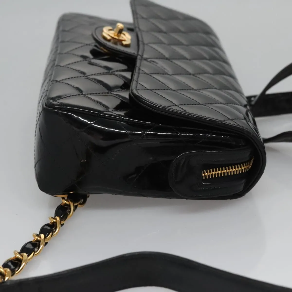 Chanel Timeless/Classique Patent Leather Backpack Bag (Pre-Owned)