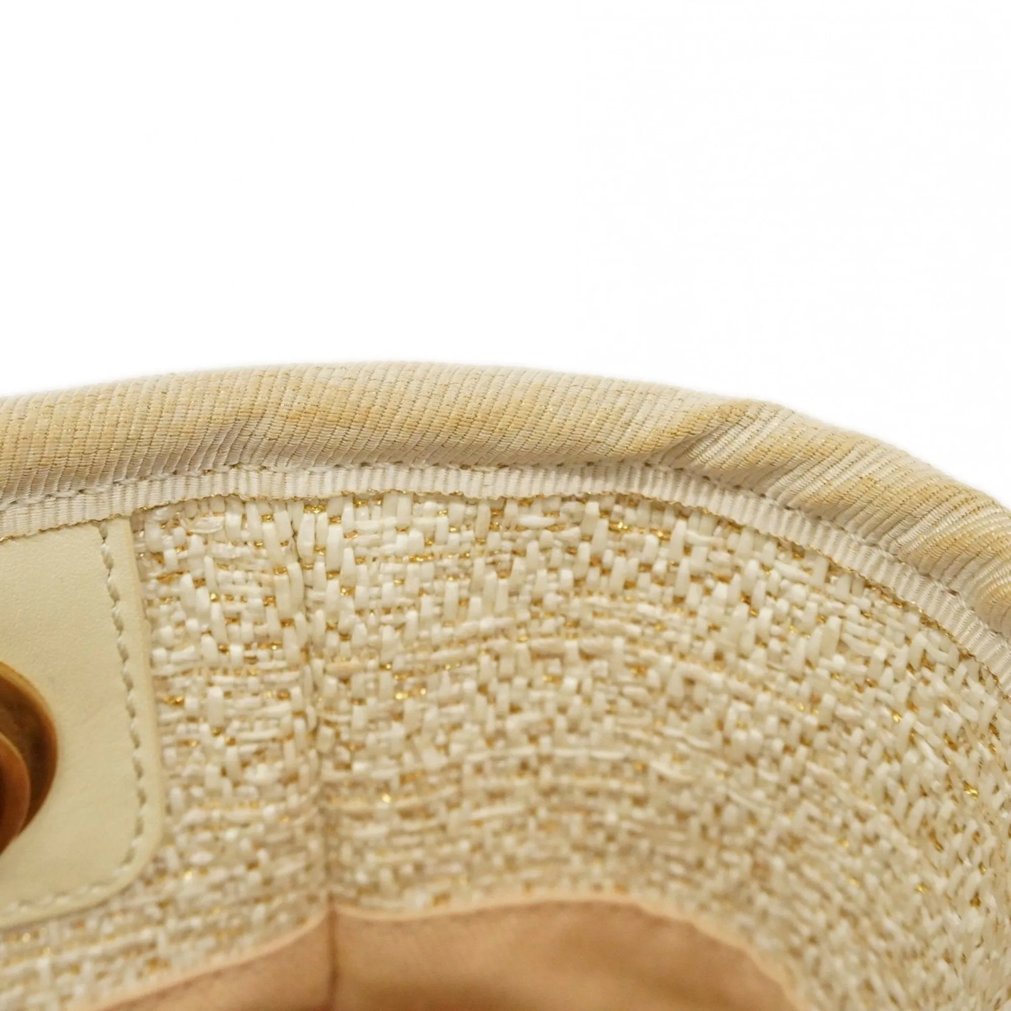 Chanel Tweed Straw Tote Bag (Pre-Owned)