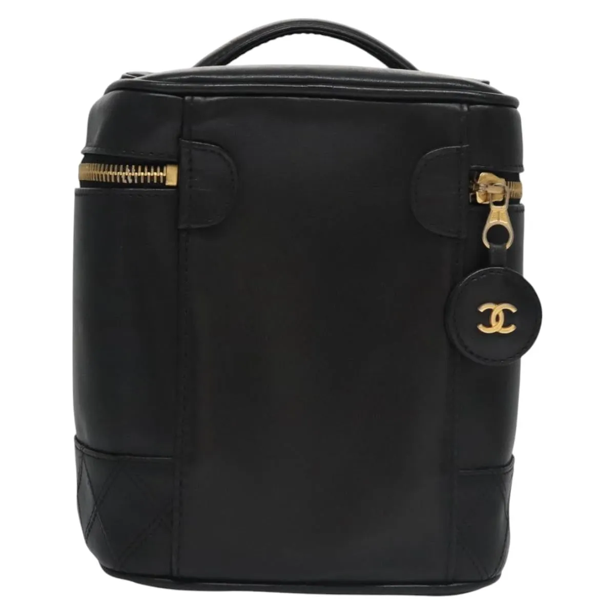 Chanel Vanity Leather Clutch Bag (Pre-Owned)