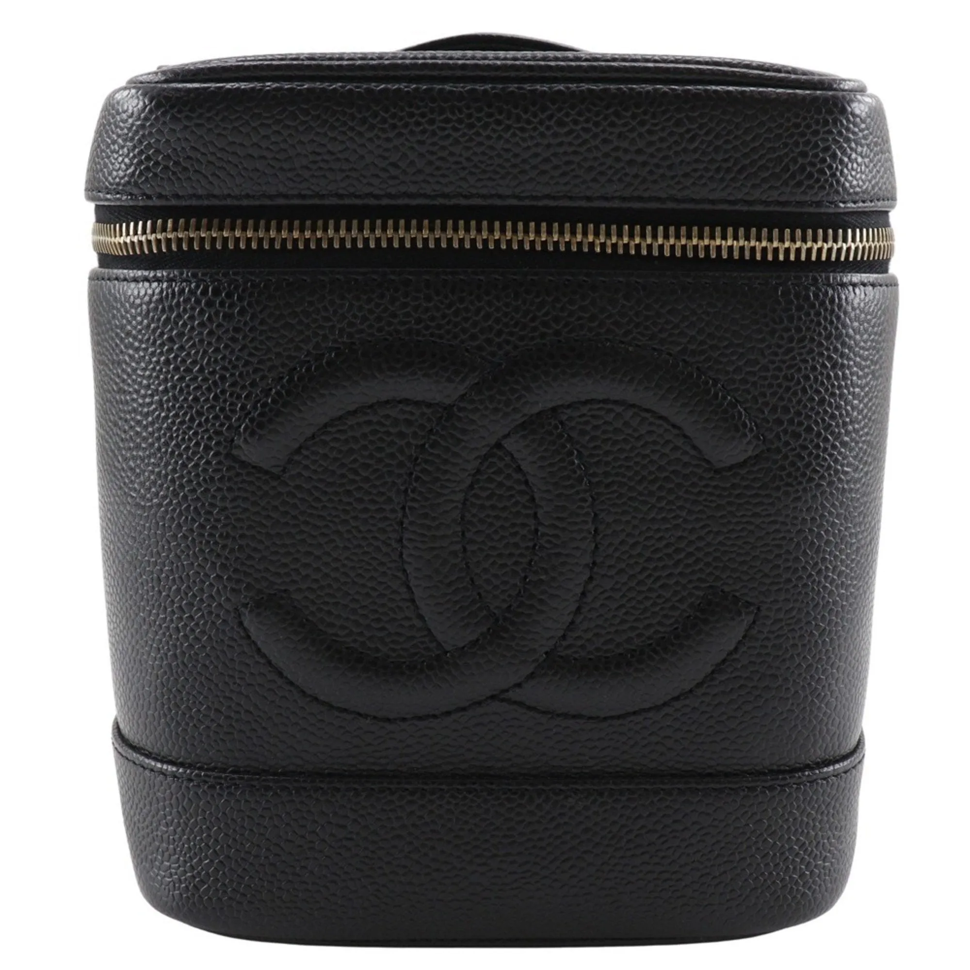 Chanel Vanity Leather Clutch Bag (Pre-Owned)