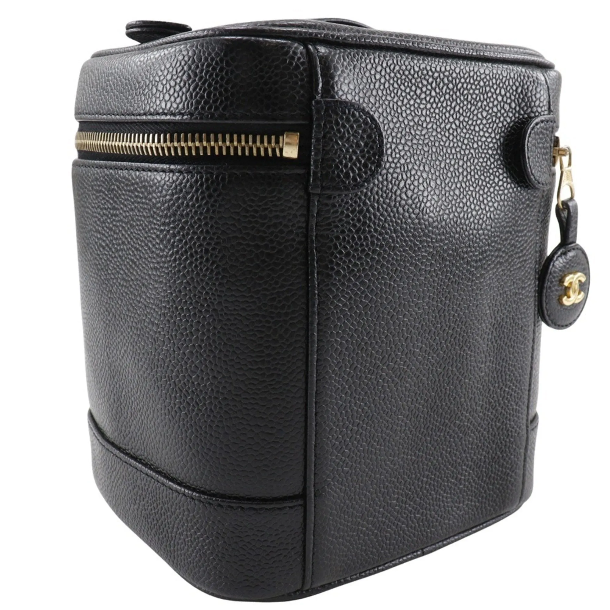 Chanel Vanity Leather Clutch Bag (Pre-Owned)