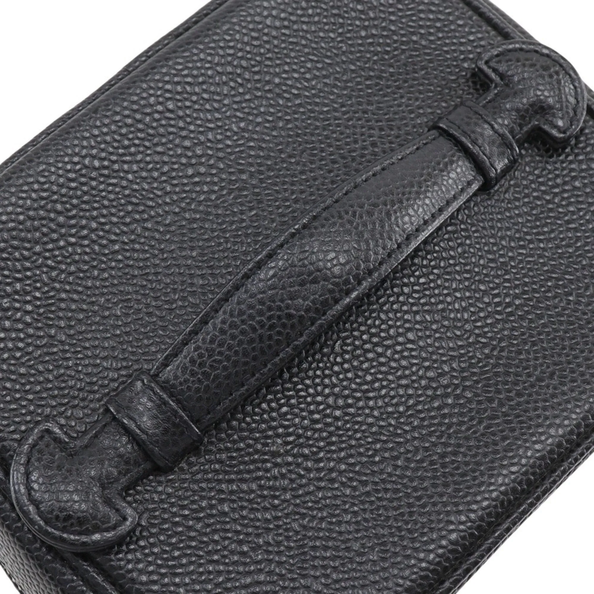 Chanel Vanity Leather Clutch Bag (Pre-Owned)