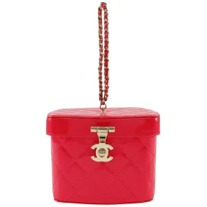 Chanel Vanity Patent Leather Clutch Bag (Pre-Owned)