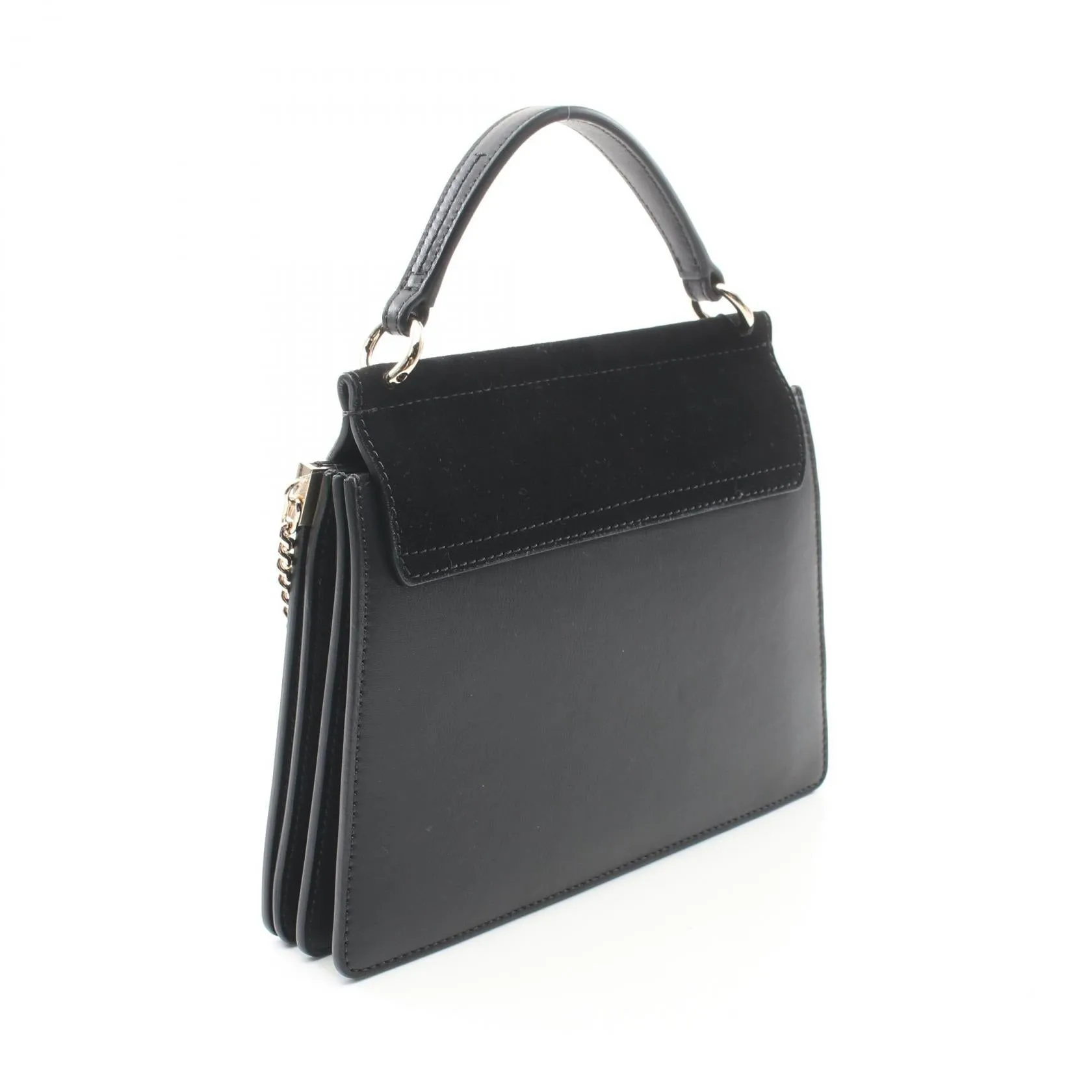 Chloe FAYE Leather Suede Handbag Black